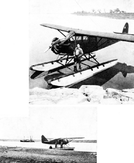 A FAIRCHILD 51 CABIN MONOPLANE on one of the lakes of north Canada