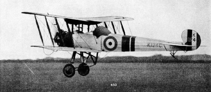 A SOLO TAKE-OFF BY INSTRUMENTS in an R.A.F. Avro trainer