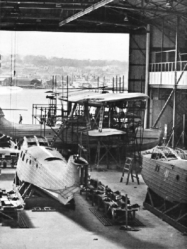 MAIN WORKSHOP of Saunders-Roe, Ltd, at Cowes