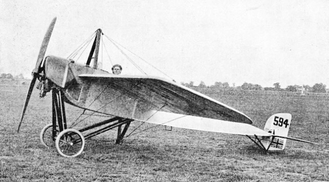 THE UNION JACK ON THE RUDDER and under the wings adopted by Great Britain for military aircraft