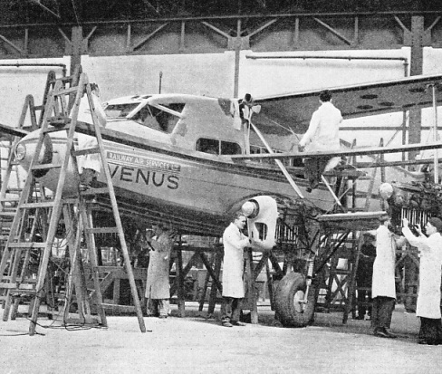 One of the D.H.86B express air liners belonging to Railway Air Services 