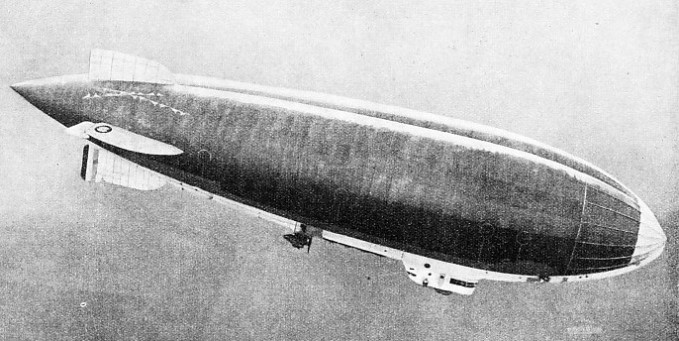 A SEMI-RIGID AIRSHIP, THE E-9, of French construction