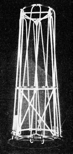 HIGH-VOLTAGE DISCHARGE TUBES containing neon gas act as an identification beacon for Croydon Airport