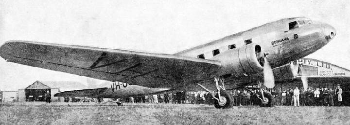 ANOTHER OF THE AIRCRAFT ON THE TASMANIAN SERVICE, the Bungana