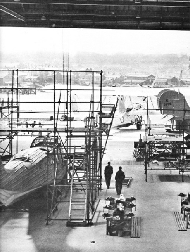 MAIN WORKSHOP of Saunders-Roe, Ltd, at Cowes