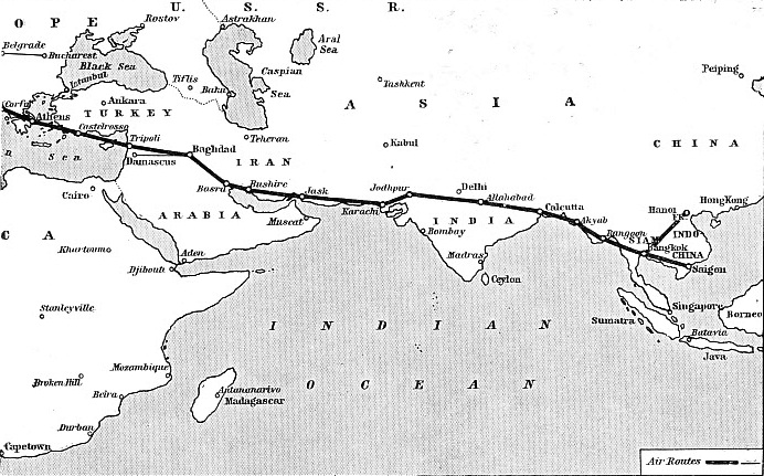 TWO GREAT TRUNK LINES are operated by Air France