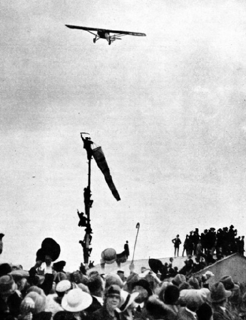 HUGE CROWDS WELCOMED LINDBERGH when he arrived at Croydon aerodrome